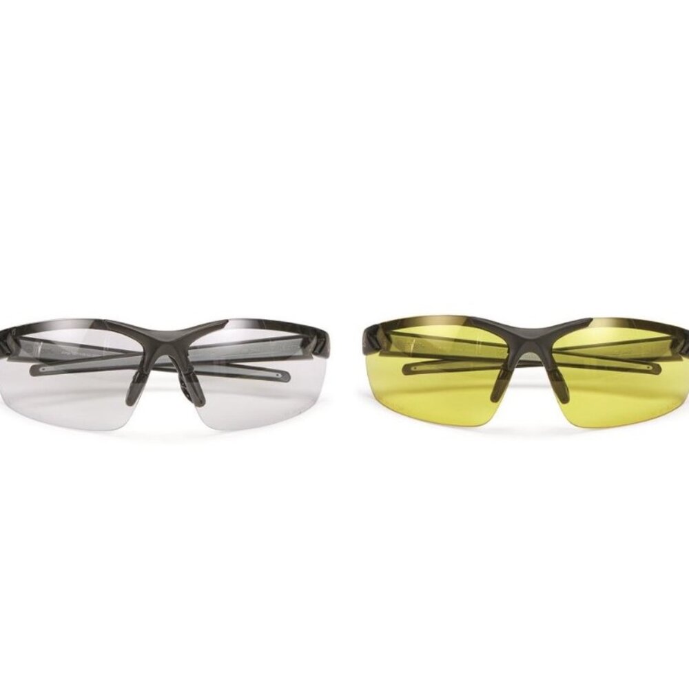 Edge Eyewear Tactical Zorge Shooters Safety Glasses, 2 Pack - New